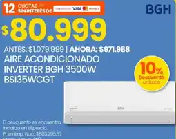 Changomas BGH Aire acondicionado inverter oferta