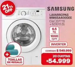 Naldo Lombardi Samsung lavarropas oferta