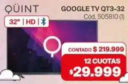 Naldo Lombardi Qüint google tv 32" oferta