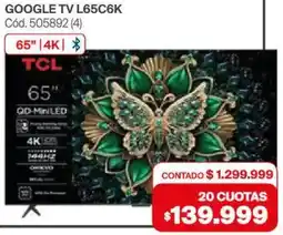 Naldo Lombardi Google tv 65" oferta