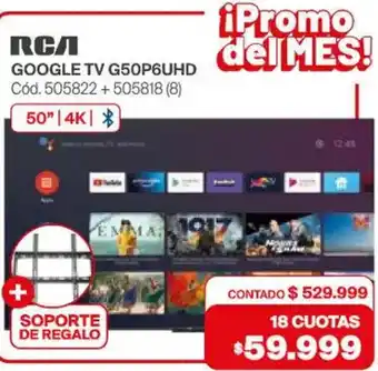 Naldo Lombardi RCA Google tv 50" oferta