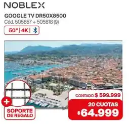 Naldo Lombardi Noblex google tv 50" oferta