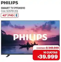 Naldo Lombardi Philips smart tv 43" oferta