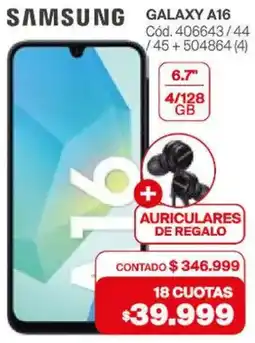 Naldo Lombardi Samsung galaxy A16 oferta