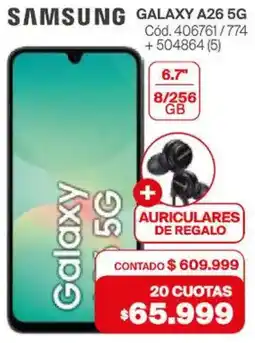Naldo Lombardi Samsung galaxy A26 5G oferta