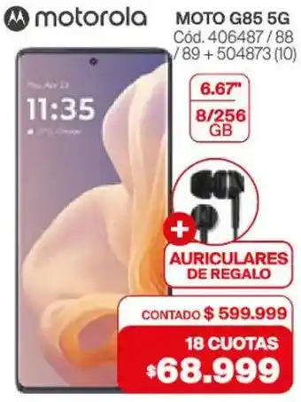 Naldo Lombardi Motorola moto G85 5G oferta