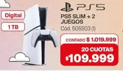 Naldo Lombardi PS5 slim +2 juegos oferta