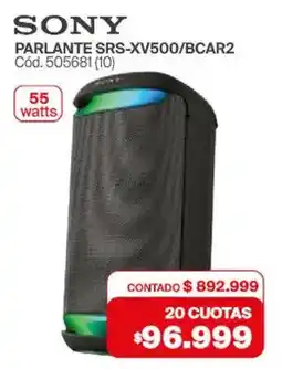 Naldo Lombardi Sony parlante oferta