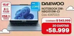Naldo Lombardi Daewoo notebook oferta