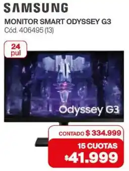 Naldo Lombardi Samsung monitor smart odyssey G3 oferta