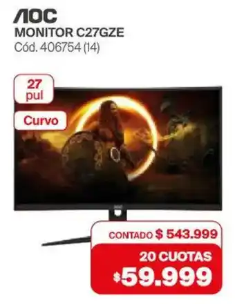 Naldo Lombardi Aoc monitor oferta