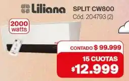 Naldo Lombardi Liliana split CW800 oferta