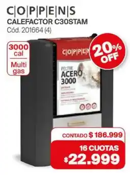 Naldo Lombardi Coppens calefactor oferta