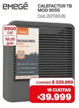 Naldo Lombardi Emegé calefactor tb oferta