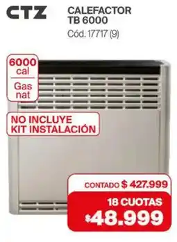 Naldo Lombardi Ctz calefactor tb oferta