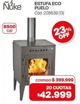 Naldo Lombardi Nuke estufa eco puelo oferta