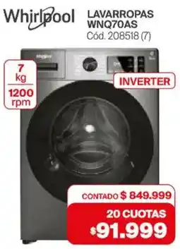 Naldo Lombardi Whirlpool lavarropas oferta