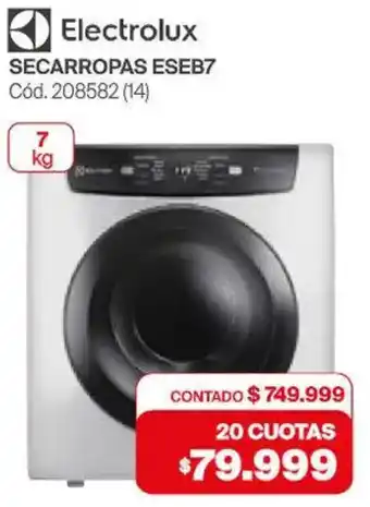 Naldo Lombardi Electrolux secarropas oferta