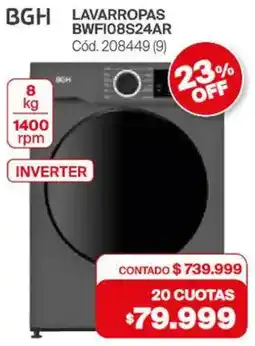 Naldo Lombardi BGH lavarropas oferta