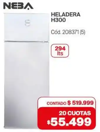 Naldo Lombardi Neba heladera H300 oferta