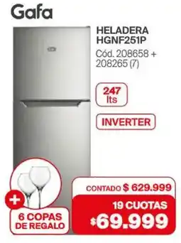 Naldo Lombardi Gafa heladera + 6 copas de regalo oferta