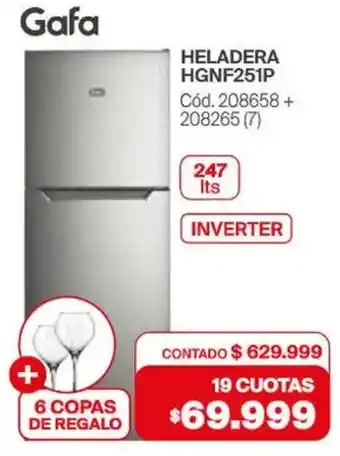 Naldo Lombardi Gafa heladera + 6 copas de regalo oferta