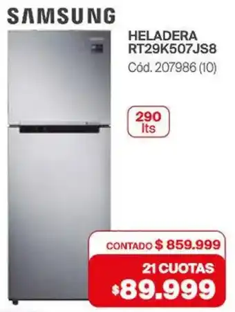 Naldo Lombardi Samsung heladera oferta