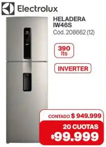 Naldo Lombardi Electrolux heladera oferta