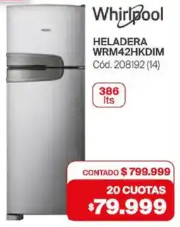 Naldo Lombardi Whirlpool heladera oferta