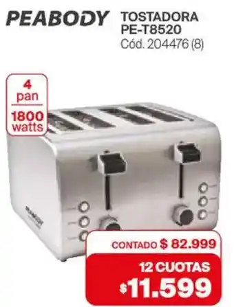 Naldo Lombardi Peabody tostadora oferta