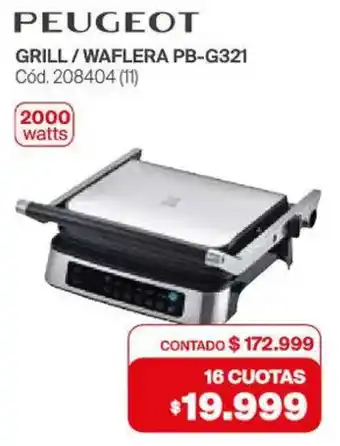 Naldo Lombardi Peugeot grill/waflera oferta