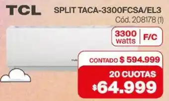 Naldo Lombardi TCL SPLIT oferta
