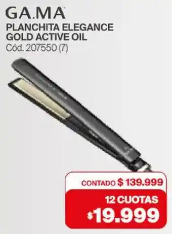 Naldo Lombardi Ga.ma planchita elegance gold active oil oferta