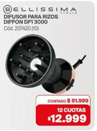 Naldo Lombardi Bellissima difusor para rizos diffon DF1 3000 oferta