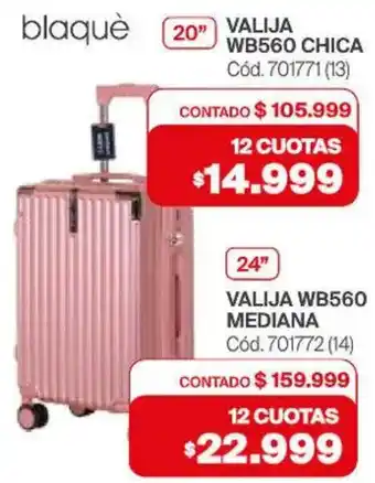 Naldo Lombardi Blaquè valija 24" oferta