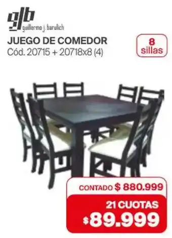 Naldo Lombardi Glb juego de comedor oferta