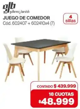 Naldo Lombardi Glb juego de comedor oferta