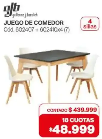 Naldo Lombardi Glb juego de comedor oferta