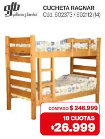 Naldo Lombardi Glb cucheta ragnar oferta
