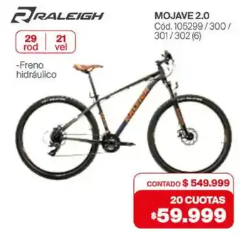 Naldo Lombardi Raleigh mojave 2.0 oferta