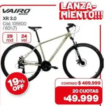 Naldo Lombardi Vairo bikes xr 3.0 oferta