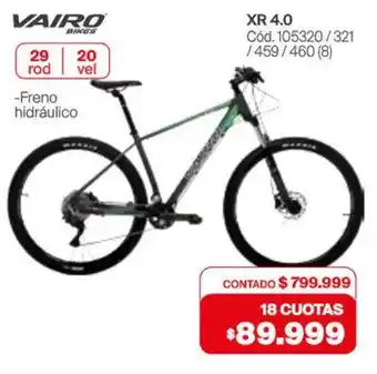 Naldo Lombardi Vairo bikes xr 4.0 oferta