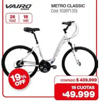 Naldo Lombardi Vairo bikes metro classic oferta