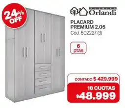 Naldo Lombardi Orlandi placard premium 2.05 oferta