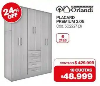 Naldo Lombardi Orlandi placard premium 2.05 oferta