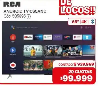 Naldo Lombardi Rca android tv 65" oferta