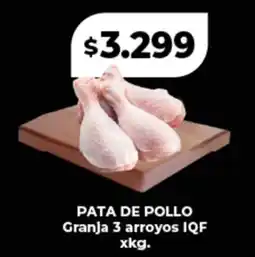 Supermayorista Vital PATA DE POLLO Granja 3 arroyos IQF oferta