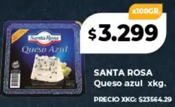 Supermayorista Vital SANTA ROSA Queso azul oferta