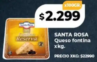Supermayorista Vital SANTA ROSA Queso fontina oferta