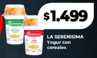 Supermayorista Vital LA SERENISIMA Yogur con cereales oferta